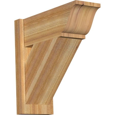 Ekena Millwork Traditional Rough Sawn Traditional Outlooker, Western Red Cedar, 8"W x 20"D x 20"H OUT08X20X20TRA01RWR